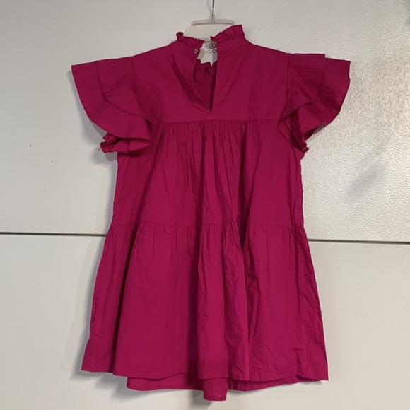 MAEVE ANTHROPOLOGIE OPHELIA BABYDOLL TUNIC BLOUSE PINK XS - Picture 5 of 6